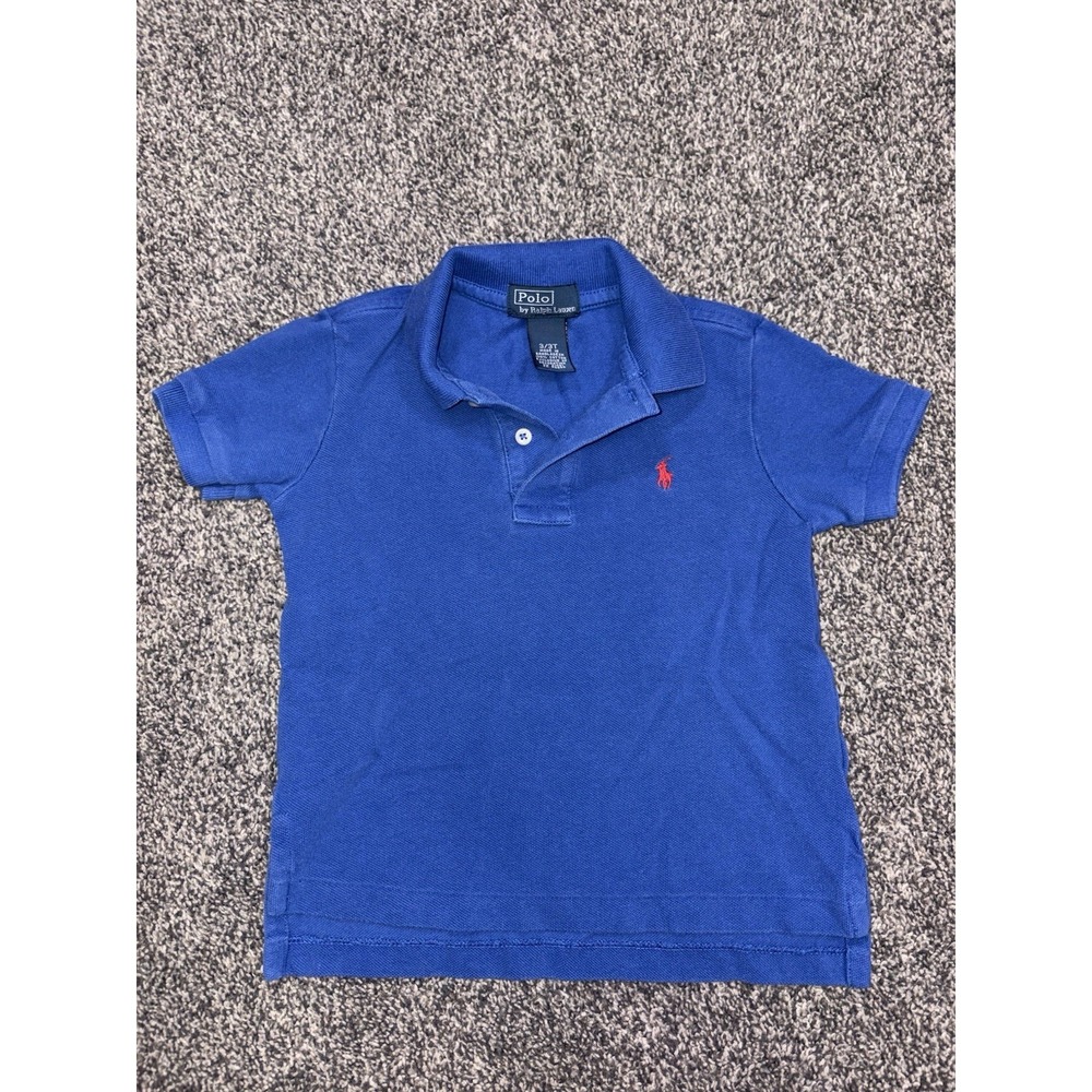 Polo Ralph Lauren Children Blue Short Sleeve Polo Size 3T